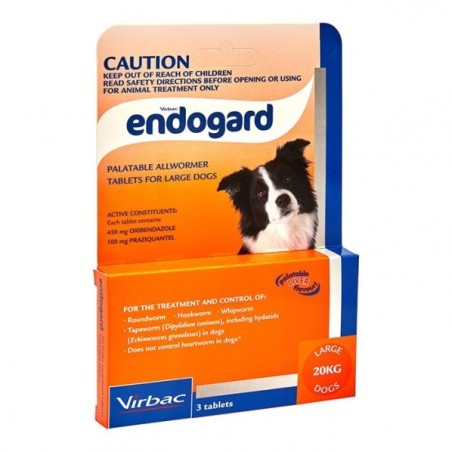 Virbac Endogard Dog 20kg 3Tabs