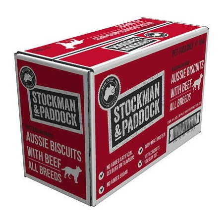 Stockman & Paddock Baked Aussie Biscuits Beef 10kg 