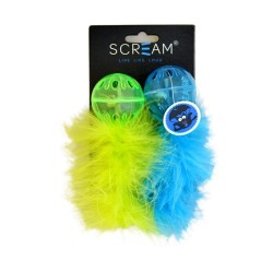 Scream Lattice Ball w/Feather 2pk