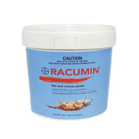 Bayer Racumin Rat and Mouse Paste Poison 2kg (200 x 10g)