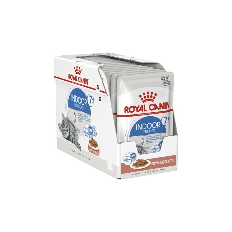 Royal Canin Indoor Sterilised Wet Food for Cats 7+ in Gravy