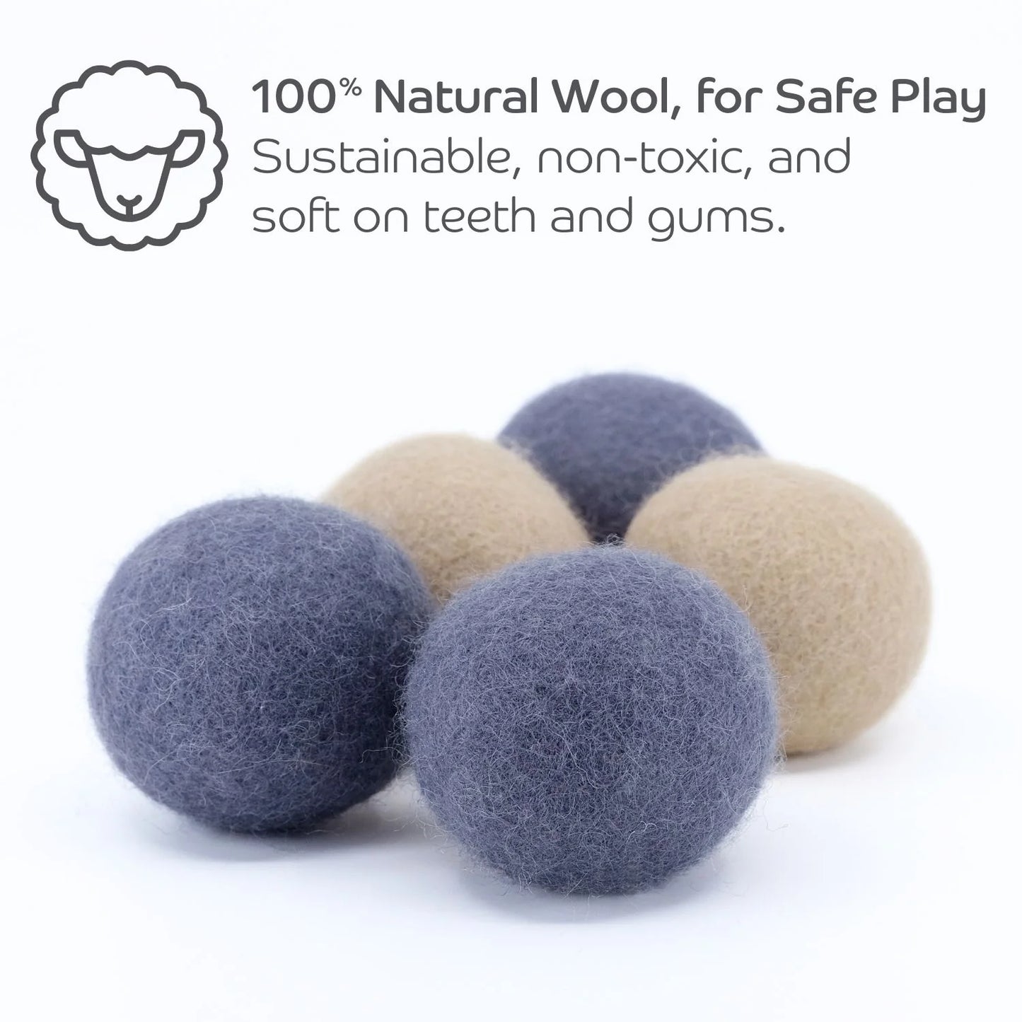 Pryde Claw-some Felt Wool Balls