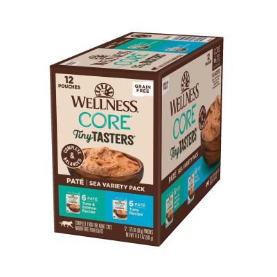 Wellness Core Tiny Tasters for Cats Pate Sea Variety Pack 12 x 50g
