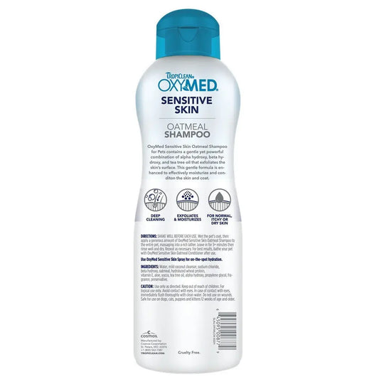 Tropiclean OxyMed Sensitive Skin Oatmeal Shampoo 591mL