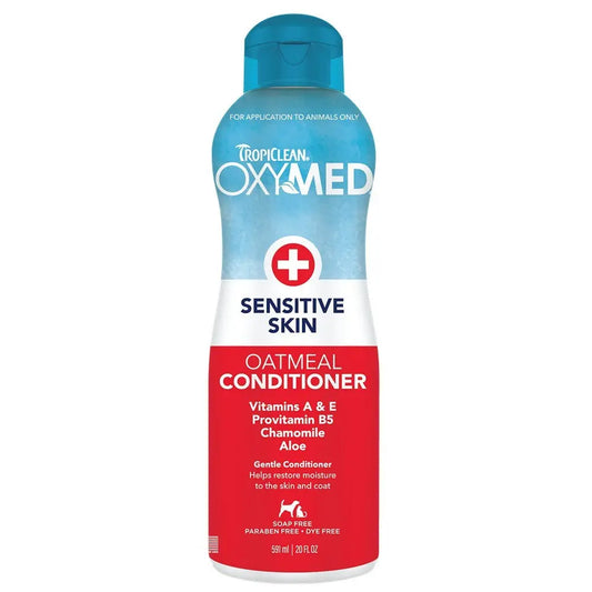 Tropiclean OxyMed Sensitive Skin Oatmeal Conditioner 591mL