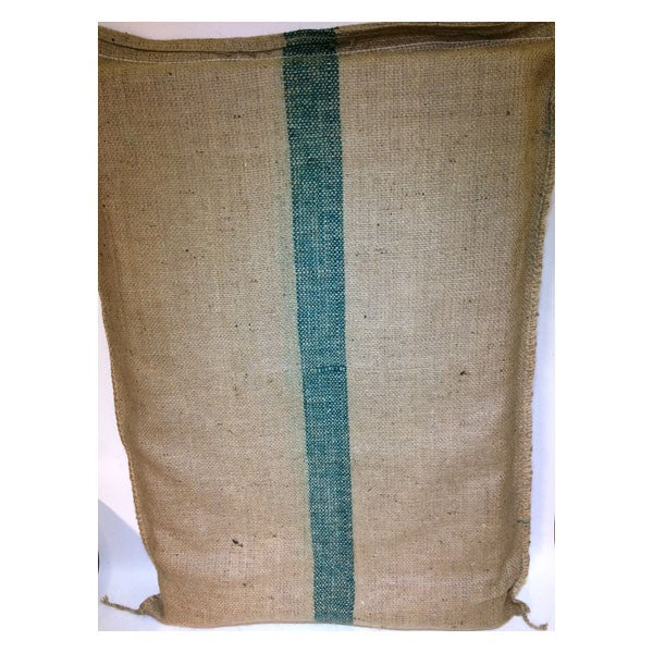Hessian Foam Mattress - Green Striped (Double Foam)