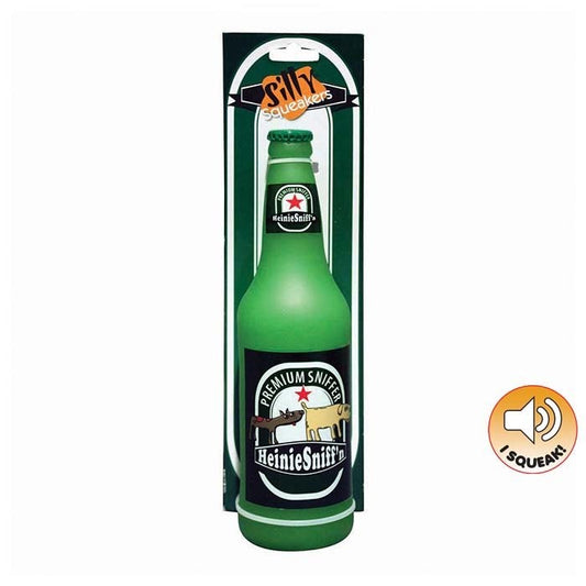 Tuffy Silly Squeakers Toy Beer Bottle Heinie Sniffen