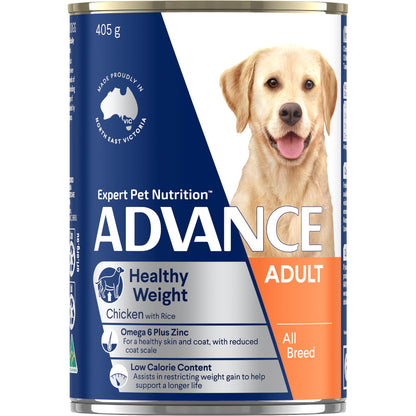 ADVANCE Healthy Weight Wet Dog Food Chicken with Rice