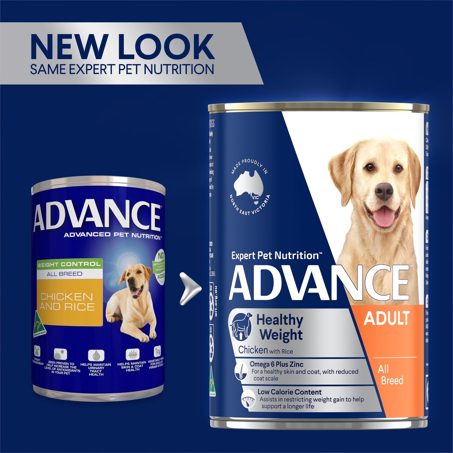 ADVANCE Healthy Weight Wet Dog Food Chicken with Rice