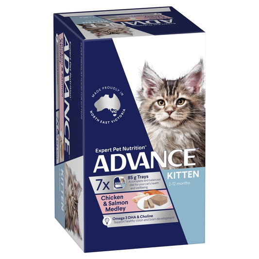 Advance Kitten Chicken & Salmon Medley 85g