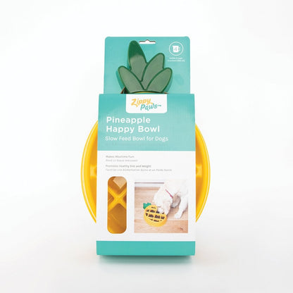 ZippyPaws Pineapple Happy Bowl Slow Feeder