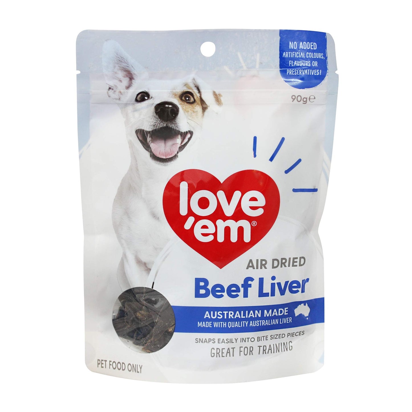 Love 'em Air Dried Beef Liver