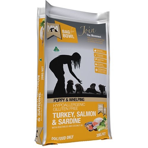 Meals For Mutts Puppy Turkey, Salmon & Sardine with Vegetables & Coconut Oil Dry Dog Food