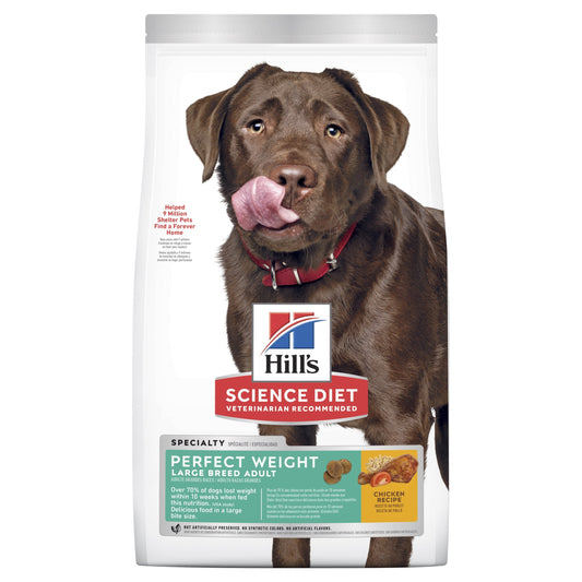 Hill's Science Diet Adult Perfect Weight Large Breed Chicken Recipe Dry Dog Food
