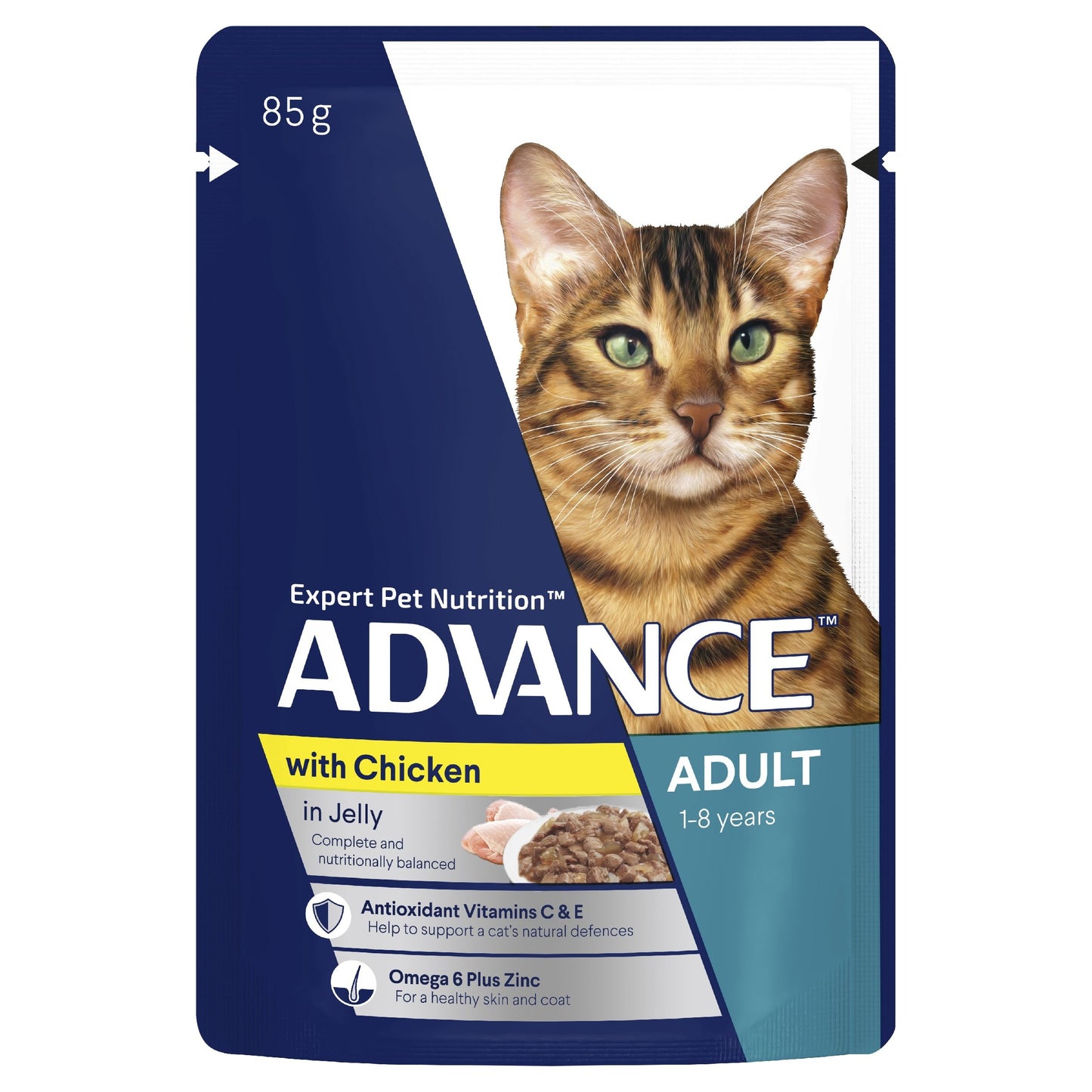 Advance Adult Wet Cat Food Chicken In Jelly