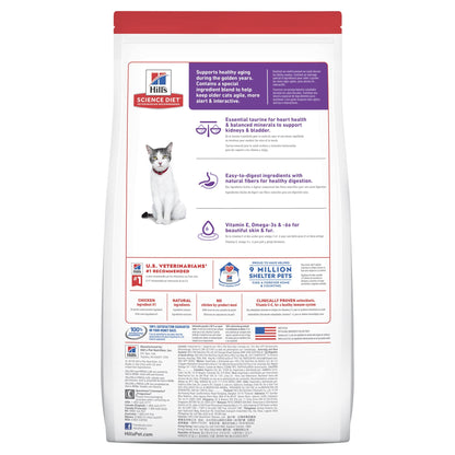 Hill's Science Diet Adult 11+ Senior Dry Cat Food