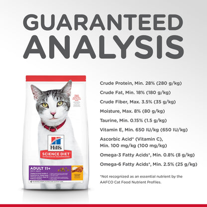 Hill's Science Diet Adult 11+ Senior Dry Cat Food