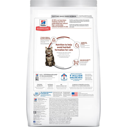 Hill's Science Diet Adult 7+ Hairball Control Senior Dry Cat Food