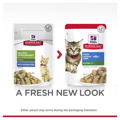 Hill's Science Diet Kitten Ocean Fish Wet Cat Food Pouches