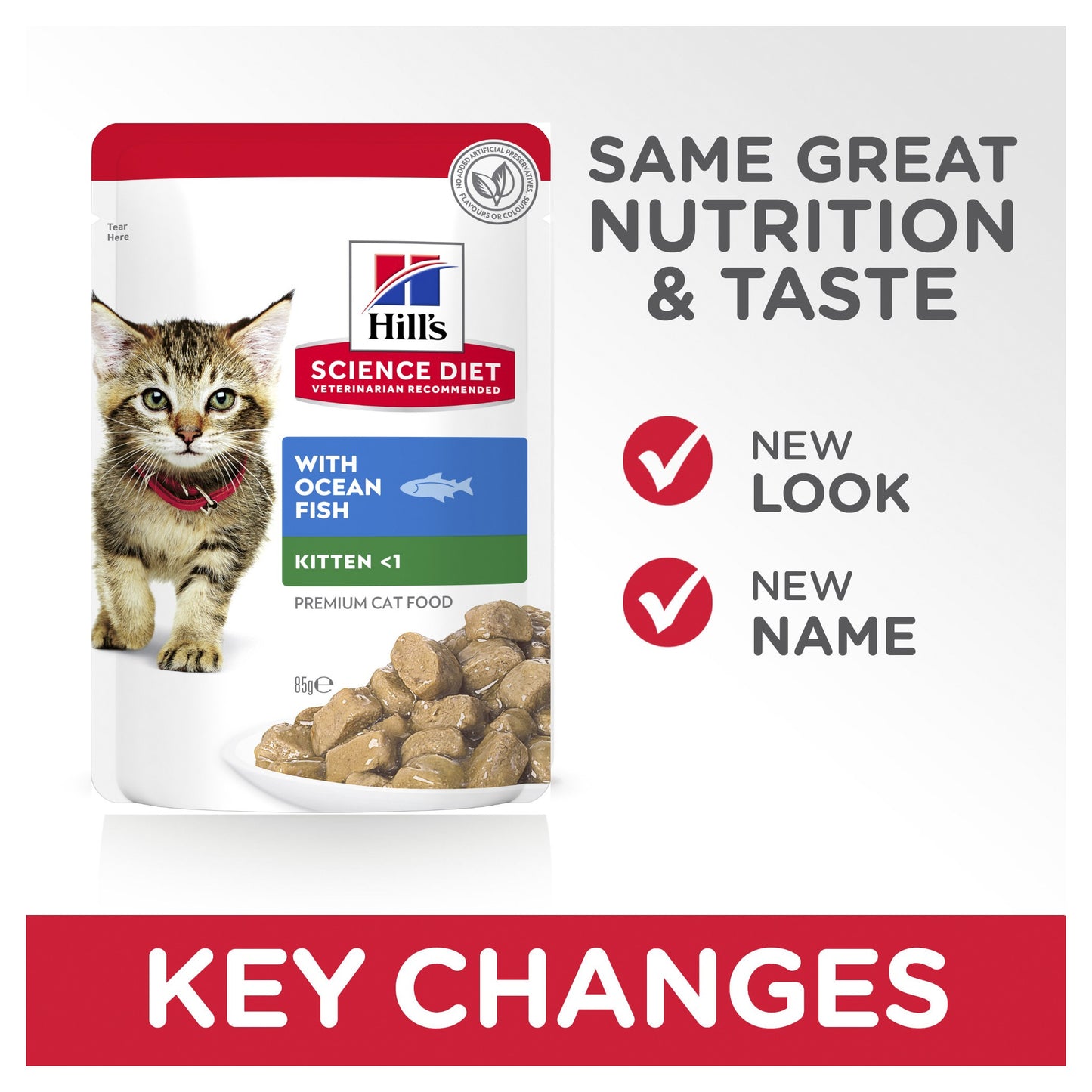 Hill's Science Diet Kitten Ocean Fish Wet Cat Food Pouches