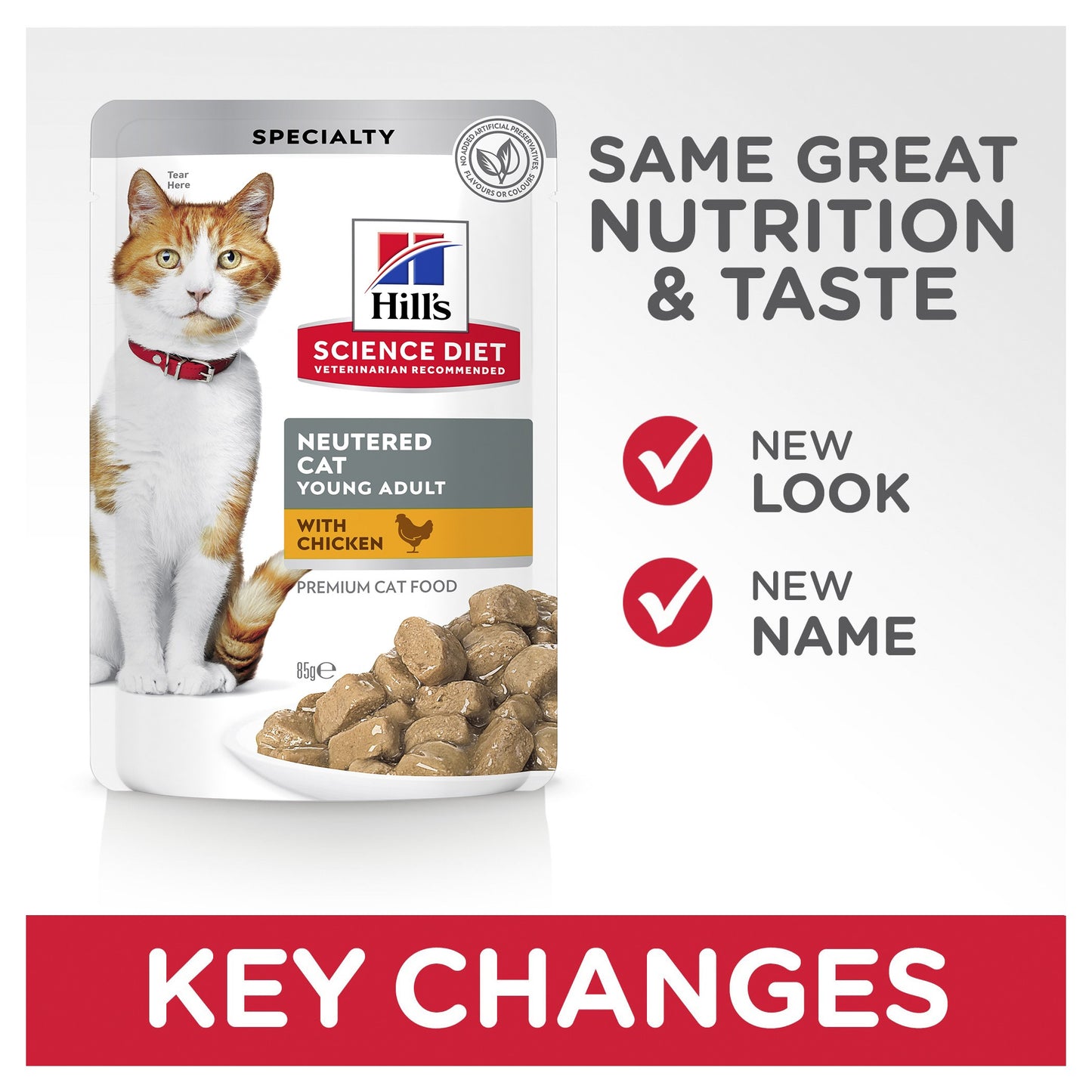 Hill's Science Diet Young Adult Neutered Cat Chicken Wet Cat Food Pouches