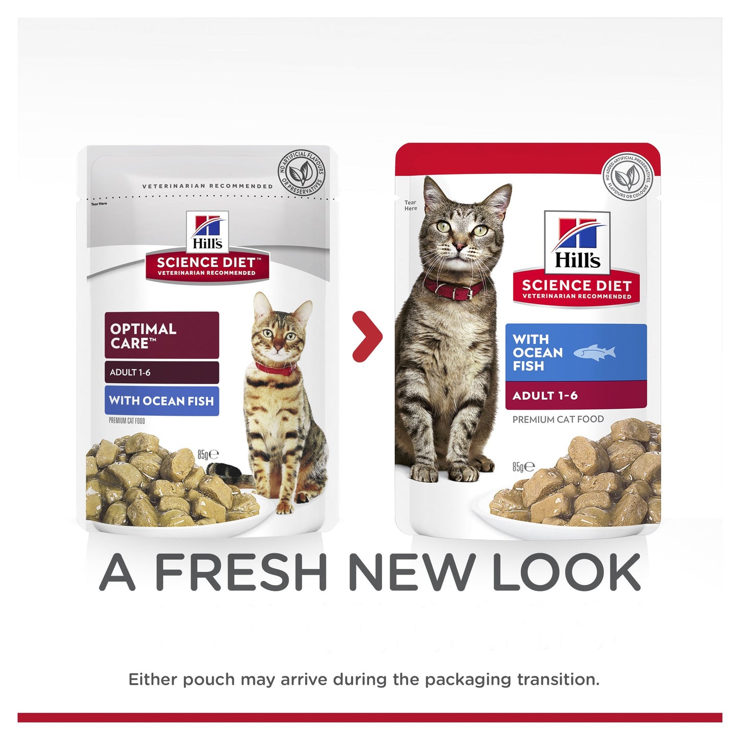 Hill's Science Diet Adult Ocean Fish Wet Cat Food Pouches