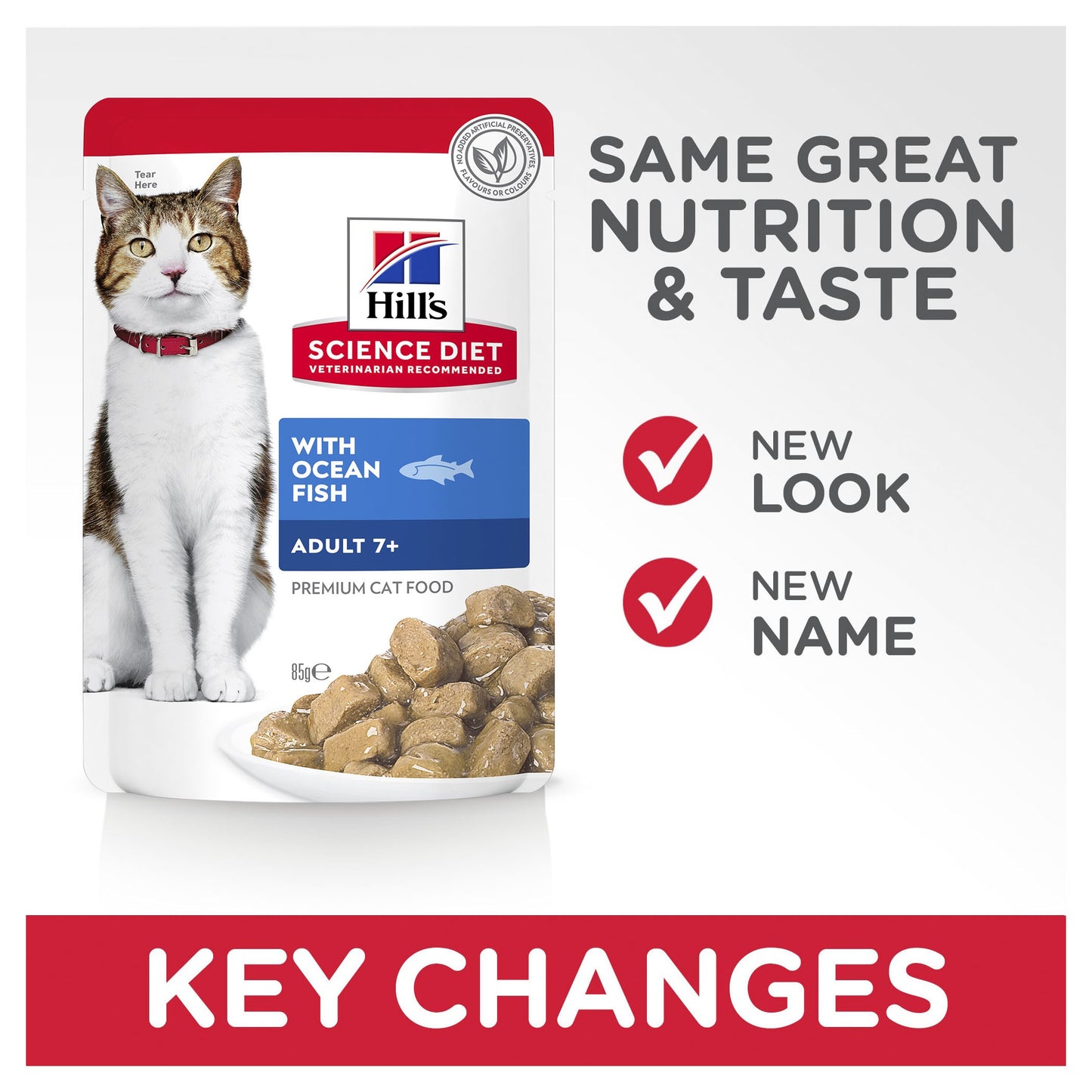 Hill's Science Diet Adult 7+ Ocean Fish Wet Cat Food Pouches