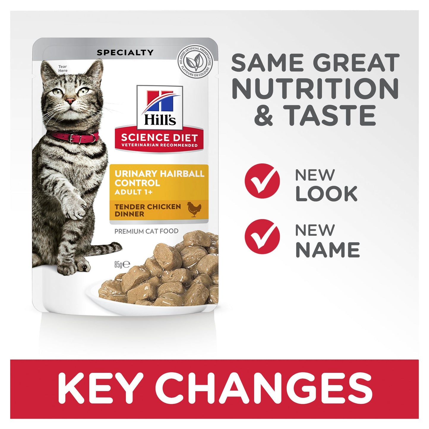 Hill's Science Diet Adult Urinary Hairball Control Chicken Wet Cat Food Pouches