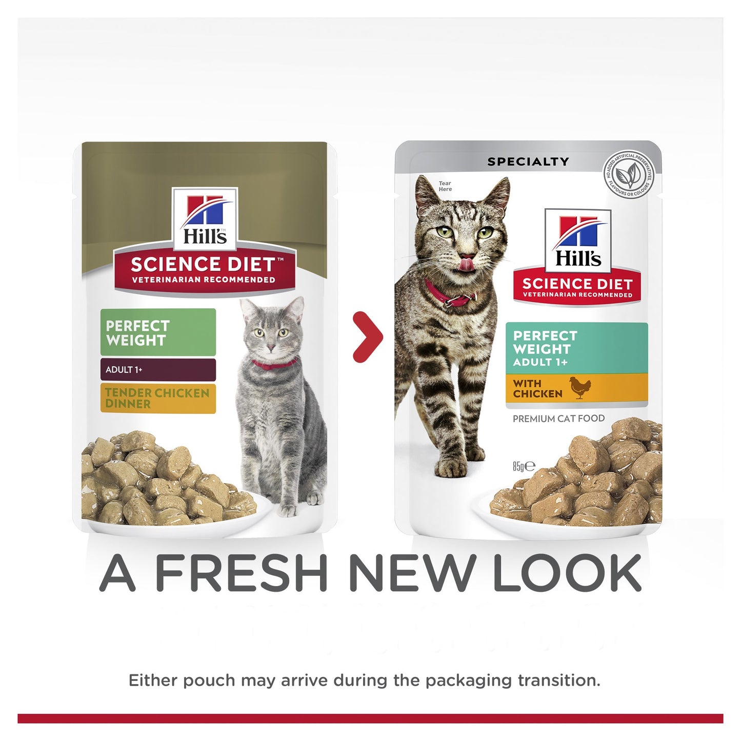 Hill's Science Diet Adult Perfect Weight Chicken Wet Cat Food Pouches