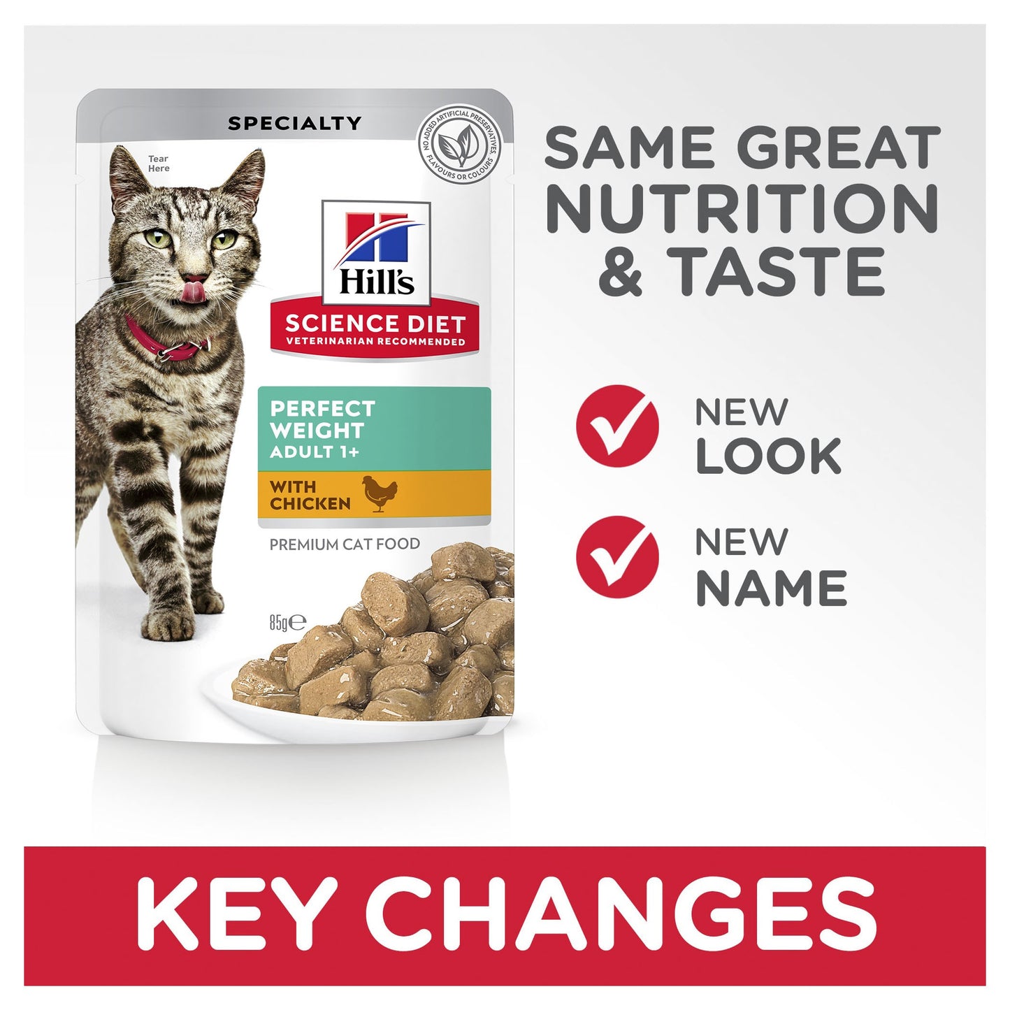 Hill's Science Diet Adult Perfect Weight Chicken Wet Cat Food Pouches