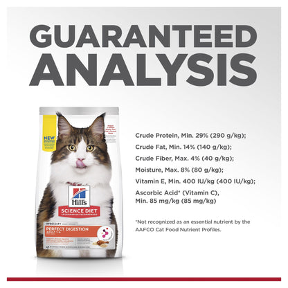 Hill's Science Diet Perfect Digestion Adult Dry Cat Food