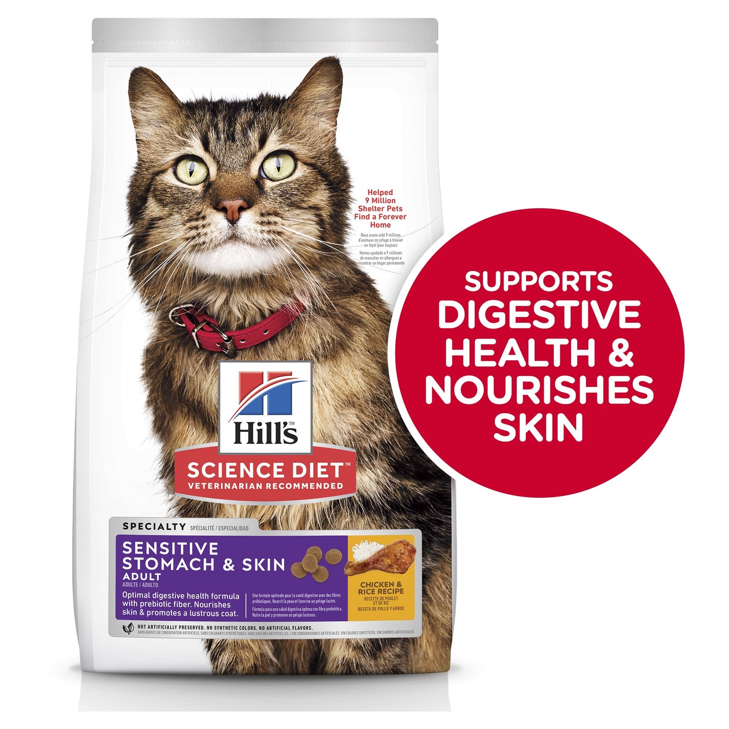 Hill's Science Diet Adult Sensitive Stomach & Skin Dry Cat Food