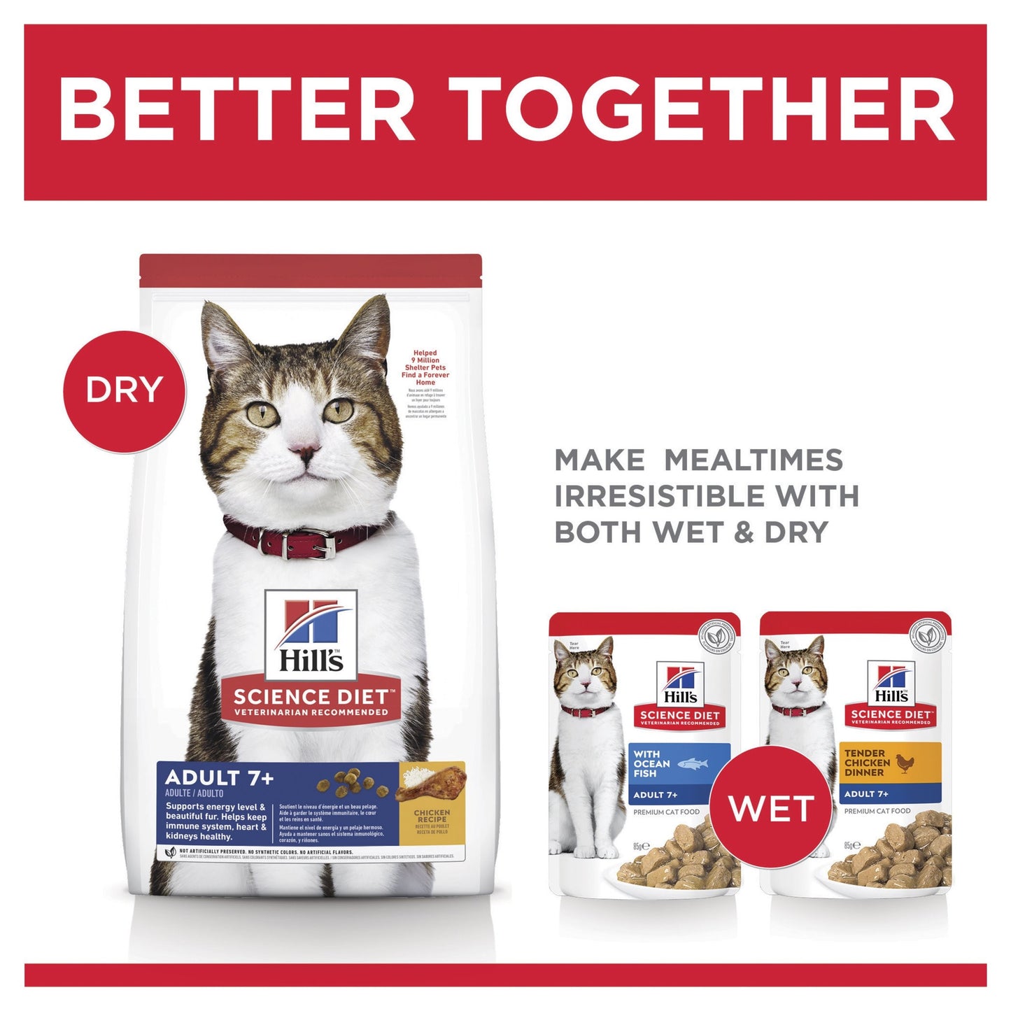 Hill's Science Diet Adult 7+ Senior Dry Cat Food