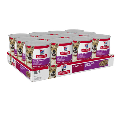 Hill's Science Diet Adult Beef & Barley Entree Canned Dog Food