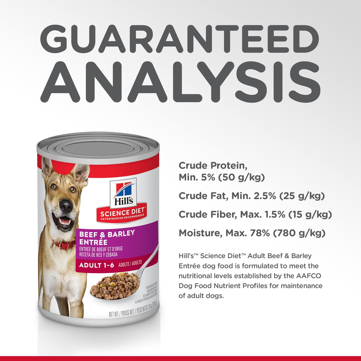 Hill's Science Diet Adult Beef & Barley Entree Canned Dog Food