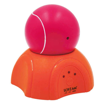 Scream 360 Laser Light Ball with Stand Loud Pink & Orange (9cm)