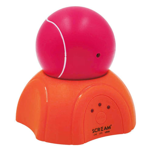 Scream 360 Laser Light Ball with Stand Loud Pink & Orange (9cm)