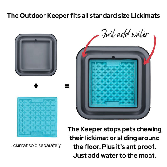 LickiMat Outdoor Keeper Orange