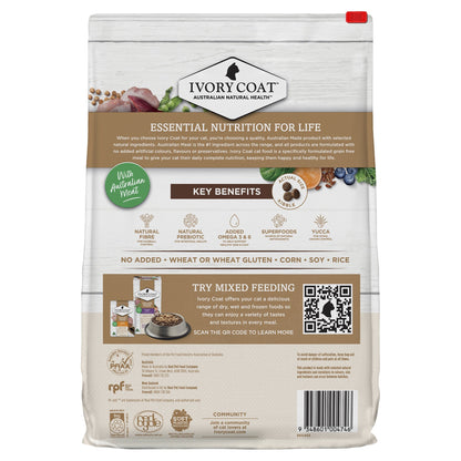 Ivory Coat Grain Free Indoor Adult Dry Cat Food Chicken & Kangaroo
