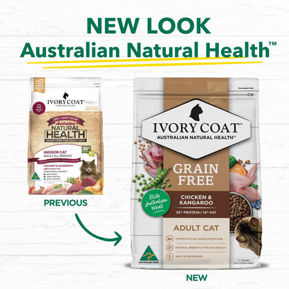 Ivory Coat Grain Free Indoor Adult Dry Cat Food Chicken & Kangaroo