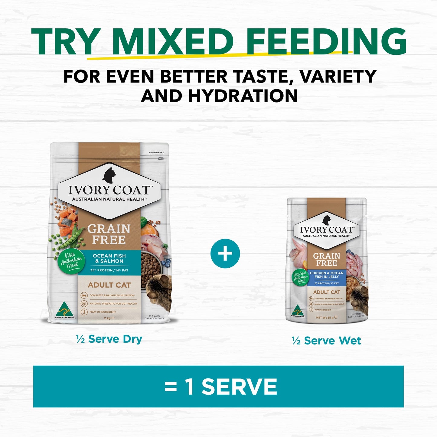 Ivory Coat Grain Free Adult Dry Cat Food Ocean Fish & Salmon