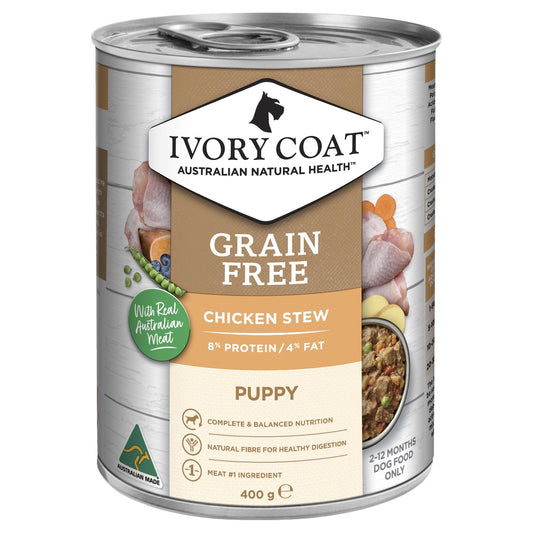 Ivory Coat Grain Free Wet Puppy Food Chicken Stew