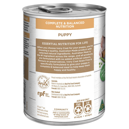 Ivory Coat Grain Free Wet Puppy Food Chicken Stew