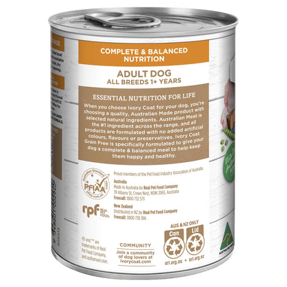 Ivory Coat Grain Free Wet Dog Food Chicken Stew