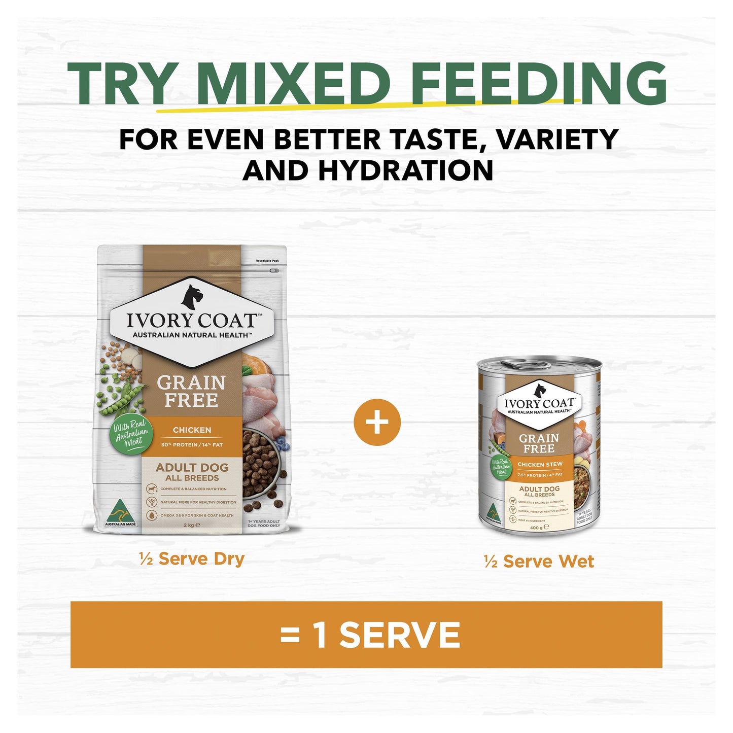 Ivory Coat Grain Free Wet Dog Food Chicken Stew