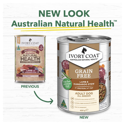 Ivory Coat Grain Free Wet Dog Food Lamb & Kangaroo Stew