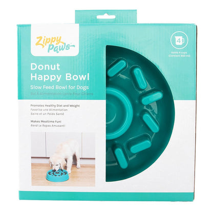 ZippyPaws Happy Bowl Slow Feeder Donut