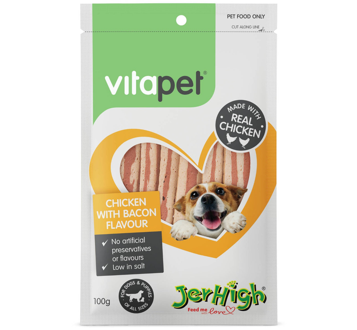 Vitapet Jerhigh Chicken With Bacon Flavour