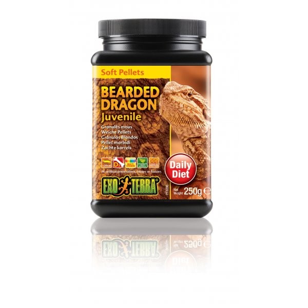 Exo Terra Bearded Dragon Food Juvenile Soft Pellets
