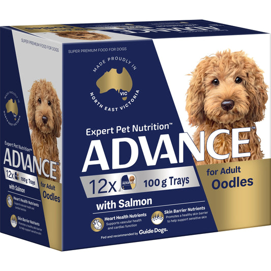 ADVANCE Wet Adult Dog Food Oodles with Salmon 100g x 12